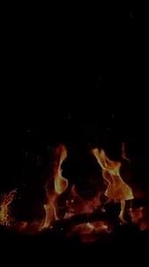 Fire ASMR Dark Screen Fireplace Sounds for Deep Sleep | Cozy Crackling Fire Ambience