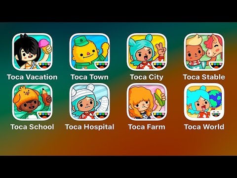 Toca Life Vacation vs Toca Life Town vs Toca Life City vs Toca Life Stable vs Toca Life School