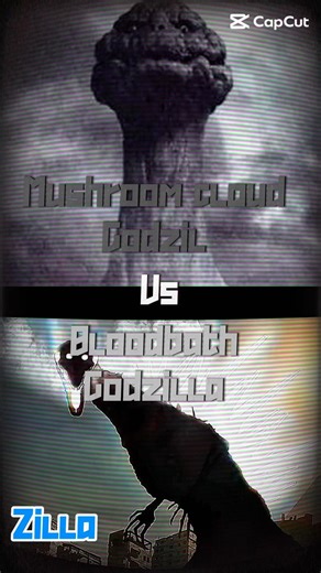 Mushroom cloud godzilla vs Bloodbath godzilla