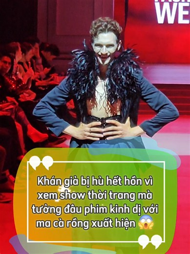 Ai mà yếu tim là coi chừng á 😱 #AVIFW2026 #catwalk #huynhnhu #vampire #macarong