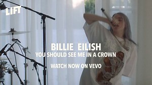 With her "alternative trap" sound & unique style, Billie Eilish got us hooked. Check out this exclusive performance of her latest single "you should see me in a crown" for #VevoLIFT now. https://www.youtube.com/watch?v=1DJuFuKydn0&index=2&t=0s&list=PL9tY0BWXOZFvyS_TIUi_YzYi9-n2u5r-t | Vevo