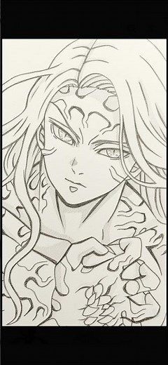 How to Draw Muzan Final Form - Demon Slayer or Muzan Kibutsuji True Demon Form Sketch Art, DemonKing