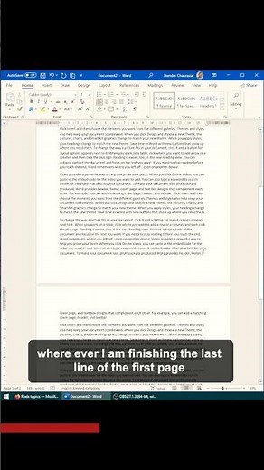 How to have both portrait and landscape pages in a Word document.