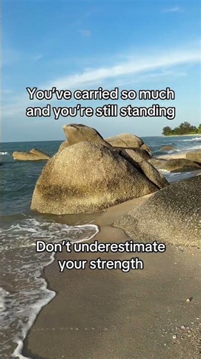 Peaceful beach and healing quotes