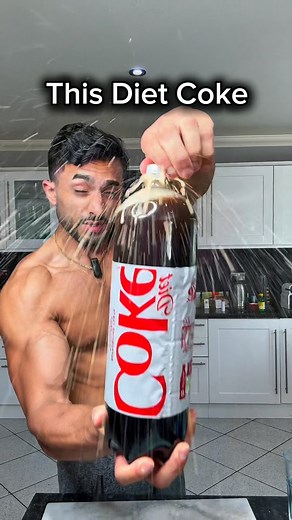 WORLD’S FIRST PUBLIC SUPERHERO on Instagram: "Diet Coke vs Coconut Water ? - Diet Coke has 2 sweeteners and zero cals Coconut water has 20g sugar and 100 cals When you drink coconut water ….. it’s packed with fructose — Which your body can’t use right away. So it sends it to your liver, Where it’s stored as visceral fat around your organs. Fructose doesn’t trigger satiety hormones like GLP-1, → So you stay hungry, crave more sugar, → Feed bad gut bacteria, → And end up with bloating, inflammatio