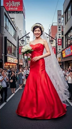 Giant Magical Bride #japan #dreamscreenai #giantwomen #bride