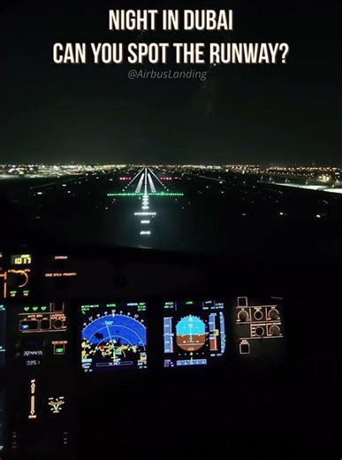 A321 Night Landing ✈️ | Dubai International Airport #aviation #landing #airbus