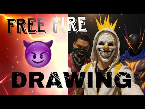 FREE FIRE 🔥 PENCIL SKETCH/ REALISTIC FREE FIRE DRAWING 