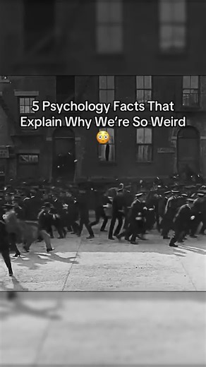 5 Psychology Facts That Explain Why We’re So Weird 😳 #factsyoudidntknow #didyouknow #historytok #crazyfacts #psychologyfacts