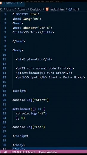 Tricks: 60/100 This JavaScript Trick Feels Illegal 😳 #javascript #js #jstips #quickjs #jscript