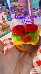 diy hamburger slime kit asmr dollar tree