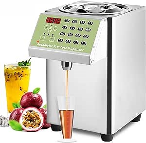 Automatic Fructose Dispenser 2.11Gallon Sugar Syrup Dispenser Machine Stainless Steel Fructose Quantitative Machine