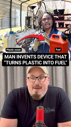 3.7M views · 115K reactions | The Man Turning Plastic Into Diesel Fuel ⛽️ | Jake vs the state | Facebook
