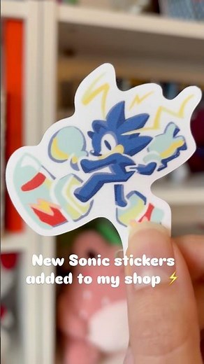 Sonic sticker restock ⚡️