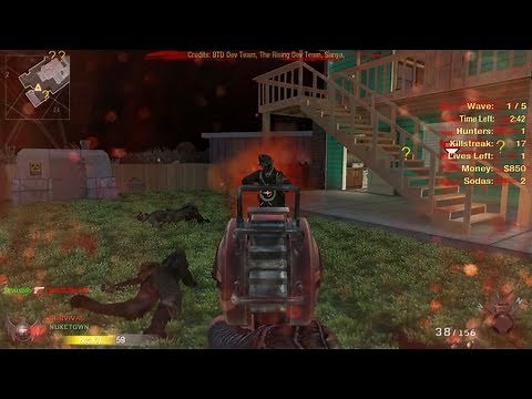 Nuketown Zombies Gameplay! - Black Ops Mod, Black Ops 2 Zombies Preview