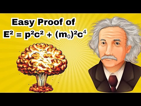 Easy Proof of E² = p²c² + (m₀)²c⁴ | Energy-Momentum Relation Explained