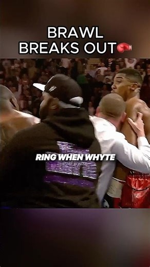 Anthony Joshua and Dillian Whyte Brawl