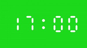 Download 20 second countdown timer digital on green screen for free
