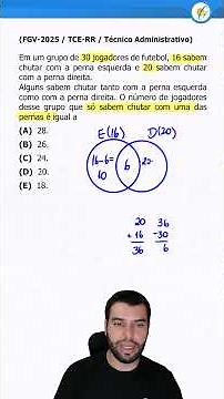 CONJUNTOS - QUESTÃO DE CONCURSO (FGV 2025)