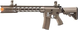 Lancer Tactical Gen 2 SPR Interceptor LT-25 AEG Aerosoft Gun, High/Low FPS Battery Included(Dark Earth) (LT-25T-G2)
