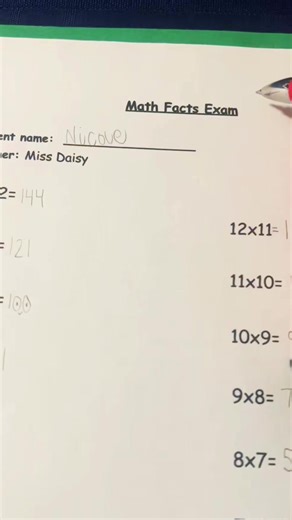 7.1K views · 5 comments | Grading Nicoles Math Test #school #professor #teacher #gradingpapers | Jensen Miller | Facebook