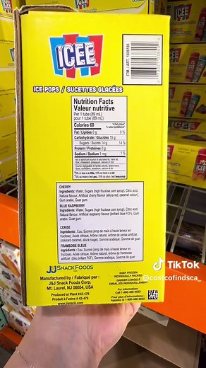 NEW FIND‼️ ICEE Ice Pops! Comes with cherry & blue raspberry flavours 😋 These are a great summer treat! @ICEE #Costco #CostcoFindsCa #costcocanada #canada #CostcoBuys#costcodeals#costcowholesale#costcofindscanada #icee #iceepops #popscicle #summertreat