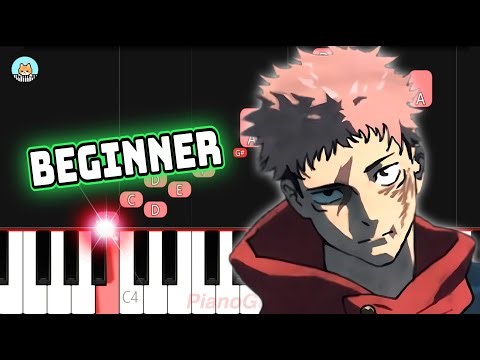 Jujutsu Kaisen Season 3 OP - "AIZO" - BEGINNER Piano Tutorial & Sheet Music