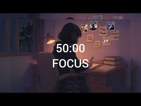 1am study session | Study With Me | 50/10 Pomodoro | Rain Ambience | Deep Focus