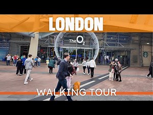 London O2 | Walking tour 4k | Cable car London |