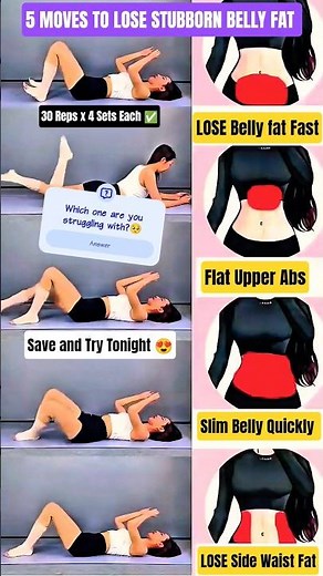 5 Easy Floor Exercises to Strengthen Your Core & Tone Your Waist at Home 🔥