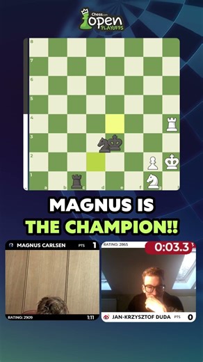 Magnus Carlsen WINS the CHESS.COM OPEN 🙌🏆