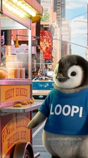 Loopi The Penguin in New York City #newyork #penguin #shorts