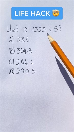 MIND BLOWN #math #maths #mathematics #LifeHack #hack #trick #viral #school #division #highschool #middleschool #mathtrick #mathhack #pencil #fyp | Professor_1o1math