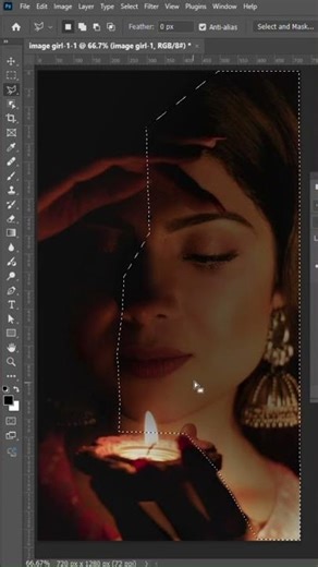 How to Add Light Glow in Photoshop – Professional Lighting #shortvideo