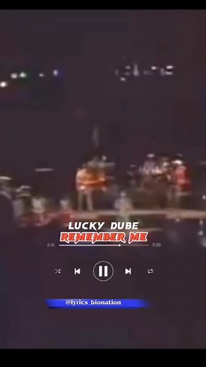 Remember Me by Lucky Dube | Live Performance in South Africa