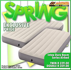 Get your high quality, comfortable Twin and Double dura beam series airbed! Leave you feeling like you're sleeping on a cloud! | MIDAS