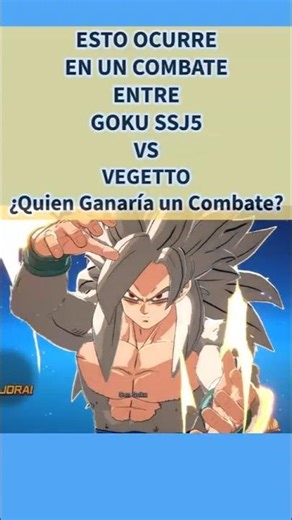 Choque de poderes Goku SSJ5 vs Vegetto 😱