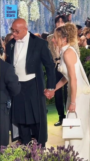 Dwayne The Rock Johnson with his wife at The Met Gala Event #dwaynejohnson #rock #metgala