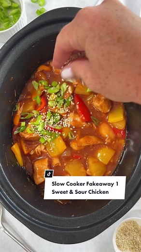 Homemade Slow Cooker Sweet and Sour Chicken Recipe