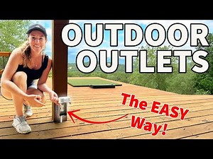 Outdoor Outlets on Deck or Pergola | Skip the Conduit!