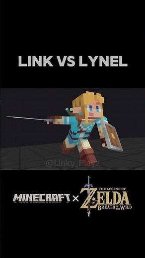 Link vs Lynel | Minecraft x BOTW Animation #minecraft #botw #2025 #blockbench