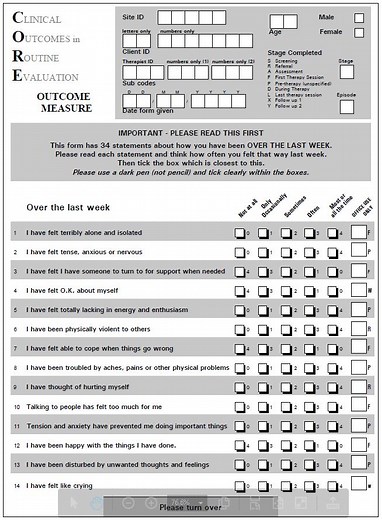 CORE-OM: practitioner overview