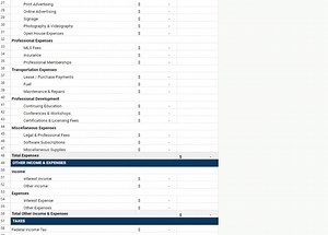 Real Estate Profit & Loss Statement Template, Real Estate Agent Income Statement, Income Expense Report for Real Estate Agents Spreadsheet - Etsy