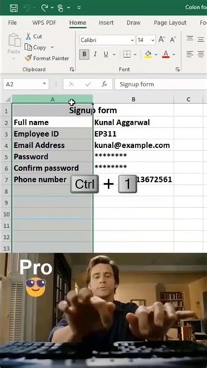 Signup form fill kare excel me | how to fill signup form in excel