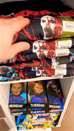 Horror Terrifier & Chucky T-Shirts @ Walmart #Shorts.
