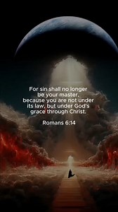 Romans 6:14 “For sin shall no longer be your master, because you are not under the law, but under grace.” Sin once had control over you. It dictated your actions, weighed you down with guilt, and kept you trapped. But through Jesus, that chain has been broken. You are no longer a slave to sin—you are free in Christ. God’s grace isn’t a license to keep sinning; it’s the power to overcome sin. Under the law, we could never measure up. But under grace, God’s mercy empowers us to live righteously, n