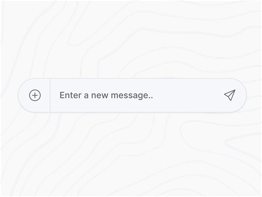 Messaging App Input UI - Micro Animation