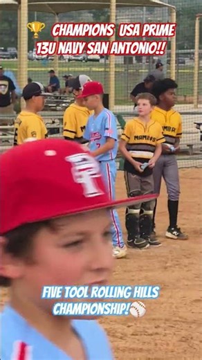 USA PRIME 13U NAVY SAN ANTONIO - FIVE TOOL ROLLING HILLS CHAMPIONSHIP! ⚾️🏆💪