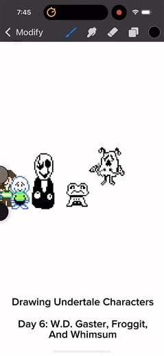 Drawing Undertale Characters! Day 6 #undertale