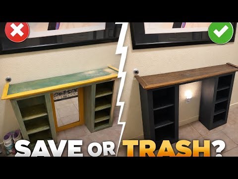 Changed for the better! Refinishing Entry Way Table